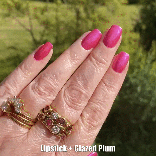Glazed Plum - Metallic Nail Powder