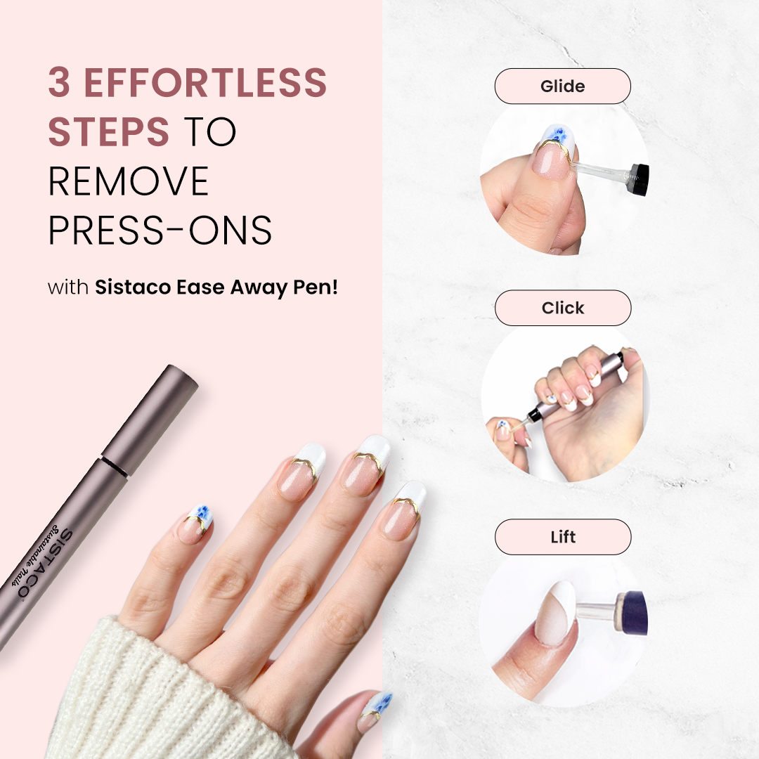 Frosted Cheer - Oval Sustainable Nails