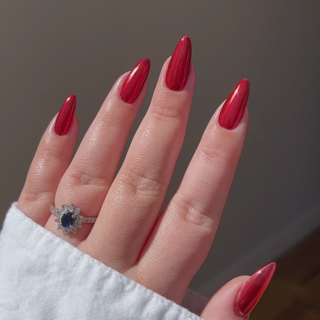 Red - Metallic Nail Powder