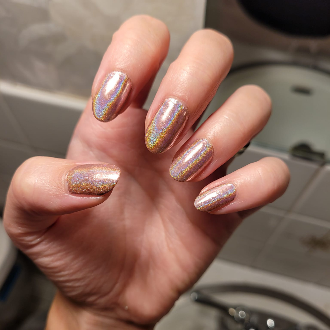 Rose Gold - Holographic Nail Powder